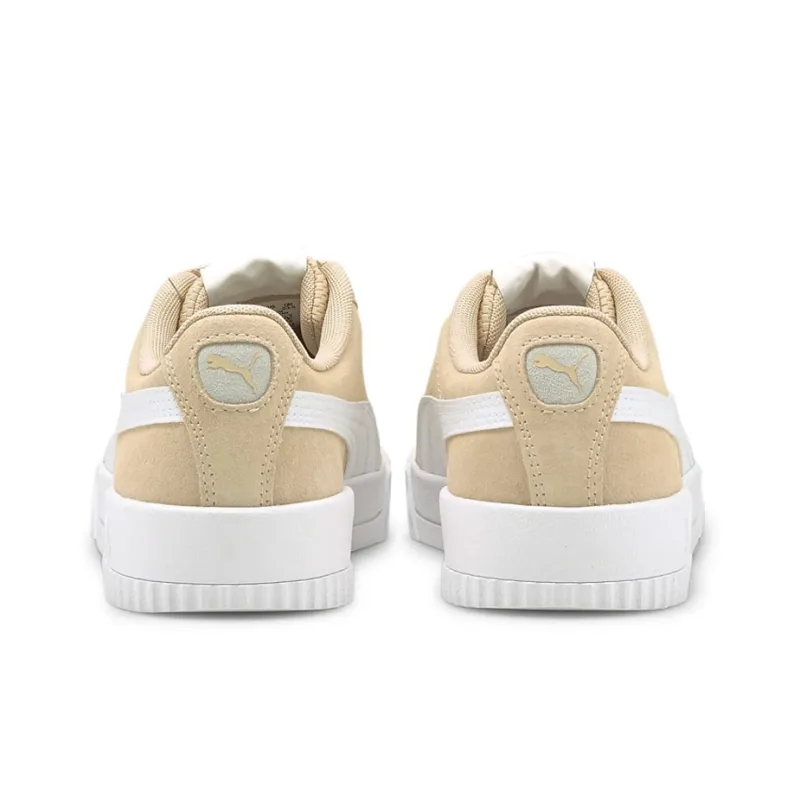 PUMA Carina Skateboard Shoes Women's Low-Top Beige-3