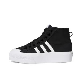 Adidas Originals Nizza Platform Mid Core Black White Women's