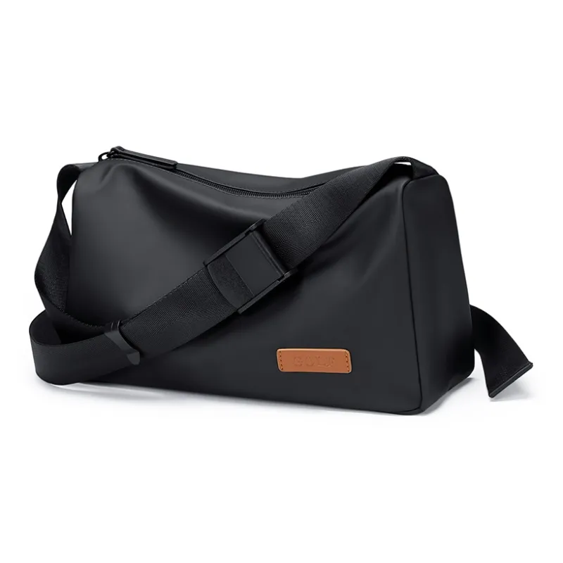 GOLF Fabric With Synthetic Leather Crossbody Bag Shoulder Bag Medium Size Men's Black/Gray-0