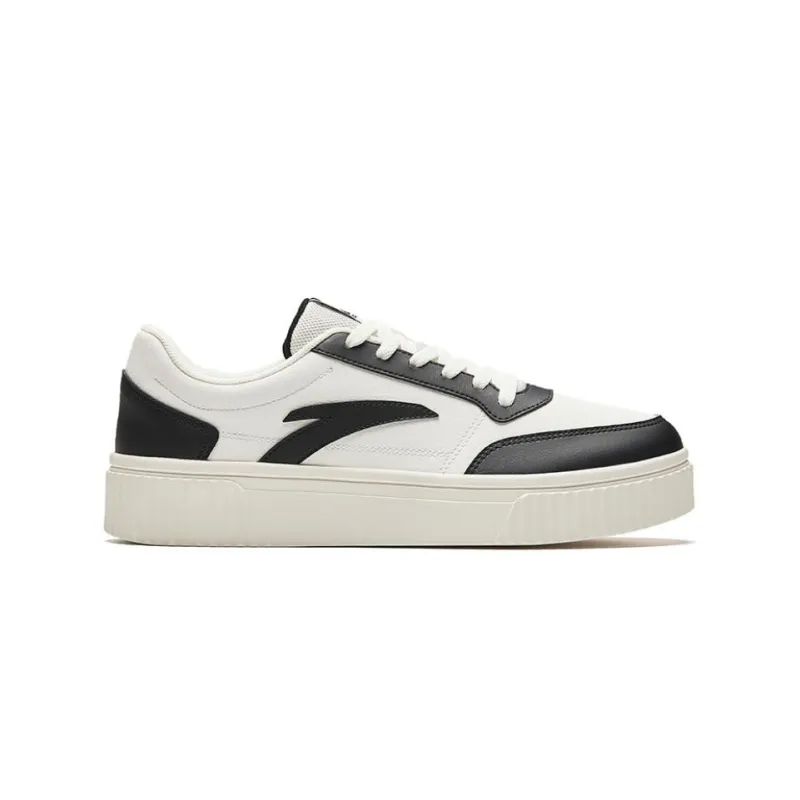 Anta Low Top Skateboard Shoes Men's White Black-1