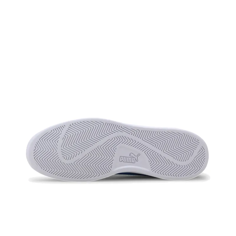 PUMA Smash V2 Buck Low-Top Skateboard Shoes Unisex Gray Blue White-5