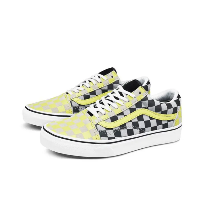 Old Skool Vans 'Black Yellow Checkerboard' Women's-1