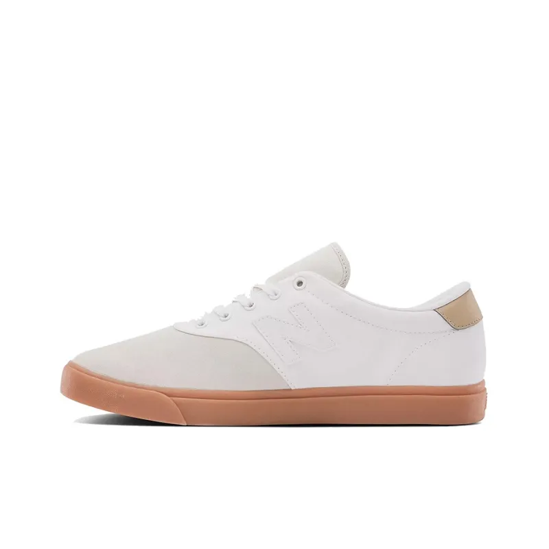 New Balance NB 55 Wear-Resistant Balanced Lightweight Breathable Low-Top Skateboard Shoes Unisex White-0