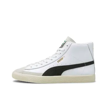 PUMA Basket Vintage Mid White Black Team Gold
