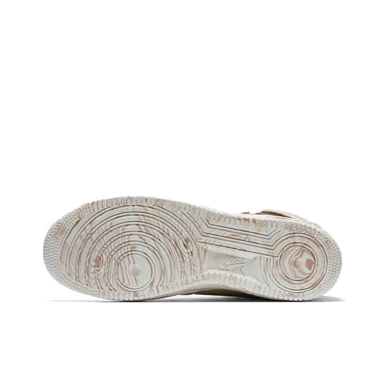 Nike Air Force 1 Non slip Lightweight High Top Skateboard Shoes Men's Khaki-4
