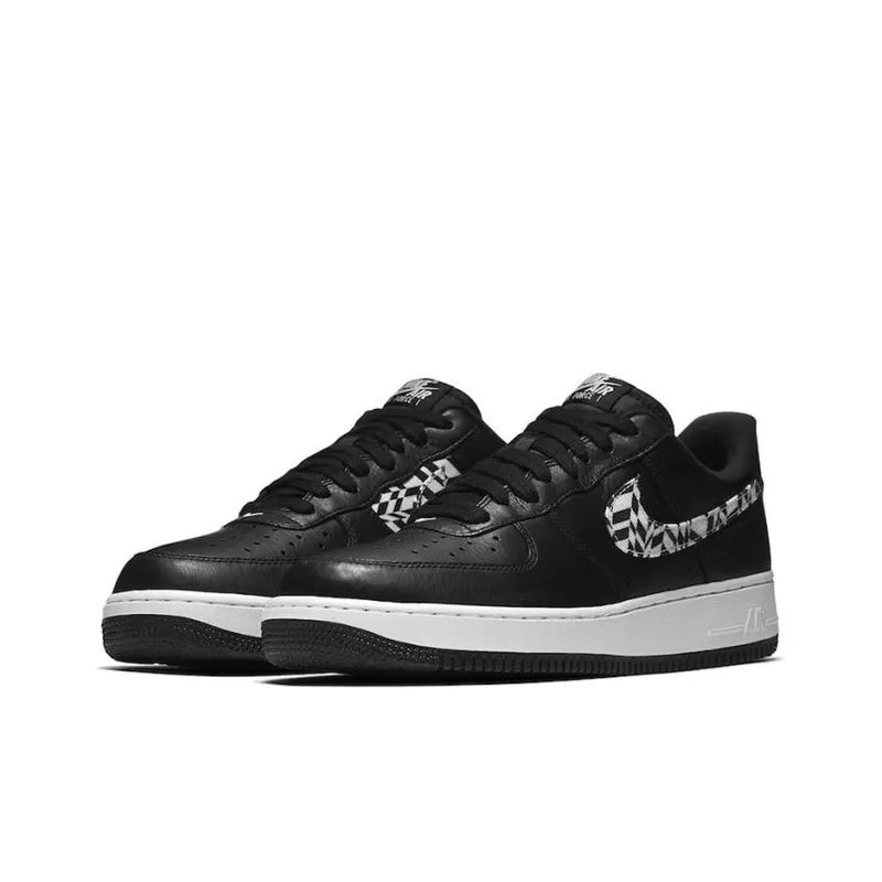 Nike Air Force 1 Low Black Pattern Swoosh-2