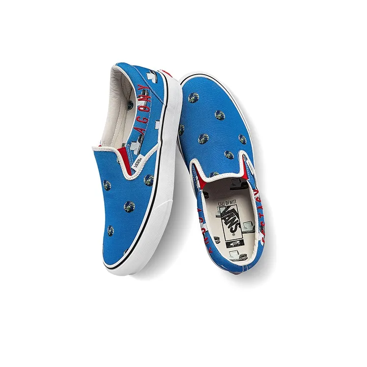Vans Cali Thornhill Dewitt X Vault Classic Slip On Lx 'Blue Crisis Actor'-3