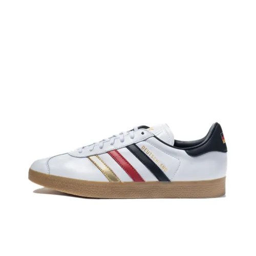 Adidas Originals GAZELLE Skateboard Shoes Unisex Low-Top White/Red/Gold