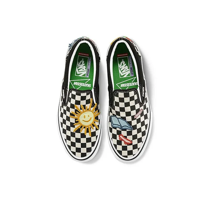 Vans Skate Slip On Skateistan Checkerboard-2