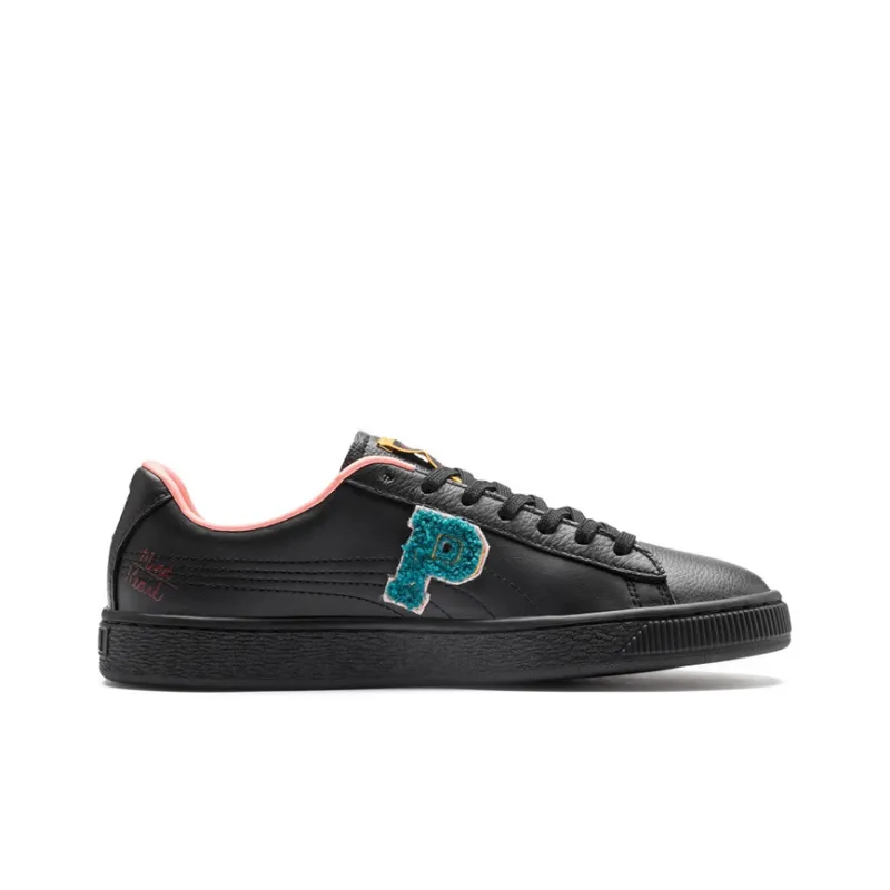 Puma Basket Floral Black Women's-1
