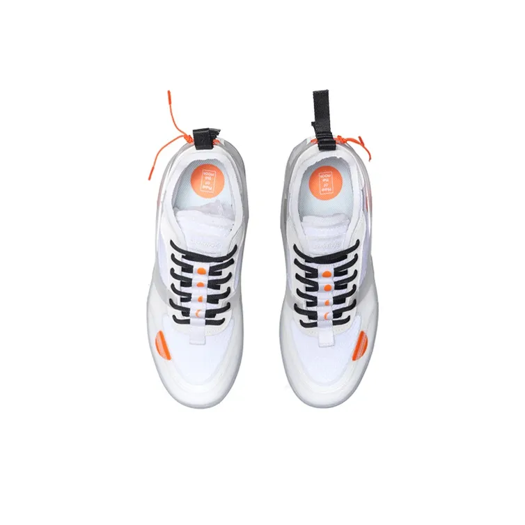 LiNing CF COUNTERFLOW Tracing Slip Resistant, Abrasion Resistant, Lightweight Low Top Skateboard Shoes Men's White-3