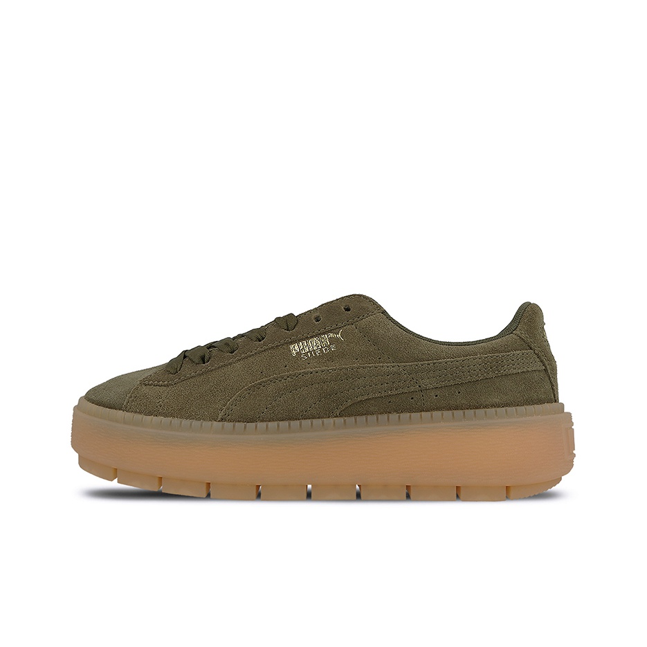 green platform pumas POIZON