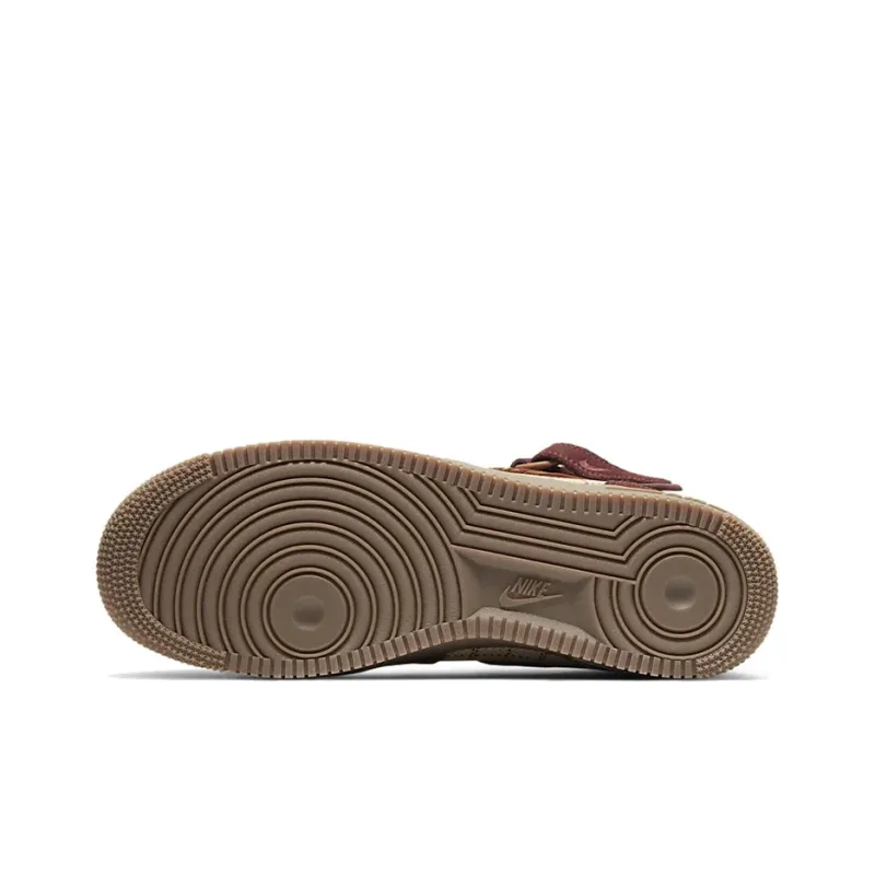 Nike Air Force 1 Mid Plaid Brown-4