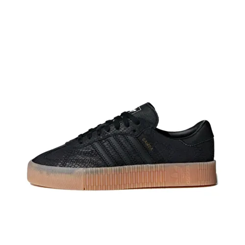 Adidas Sambarose Black White Gum Women's