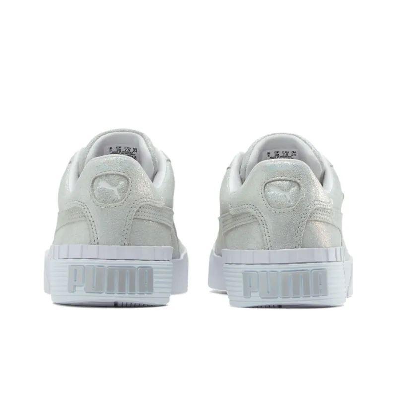 PUMA Cali Shimmer Silver/White Women's-3