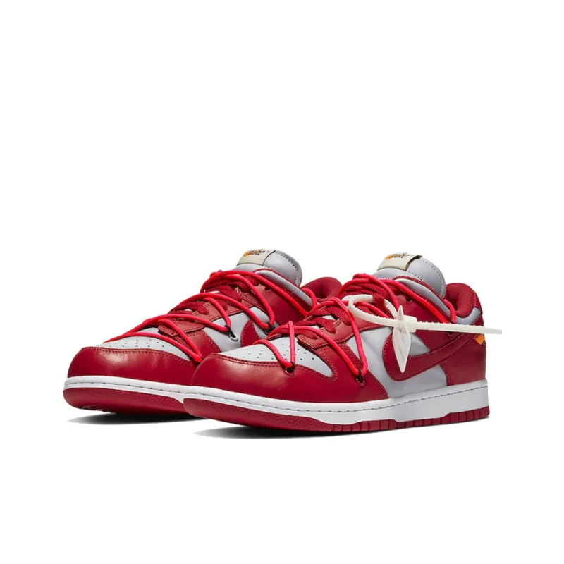 Nike Dunk Low Off White University Red-2