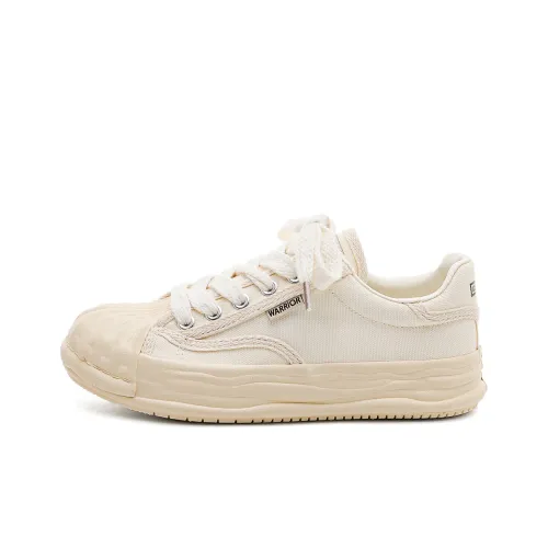Warrior Mirage Anti-Slip Wear-Resistant Lightweight Breathable Low-Top Skateboard Shoes Women's Beige