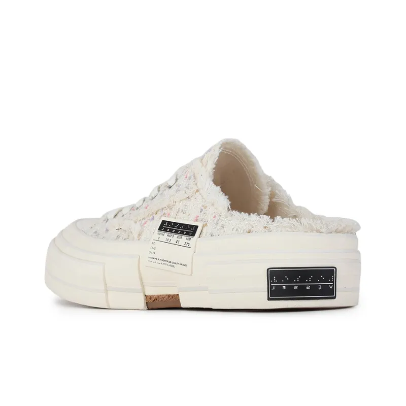 XVESSEL Skateboard Shoes Unisex Low Top White-2