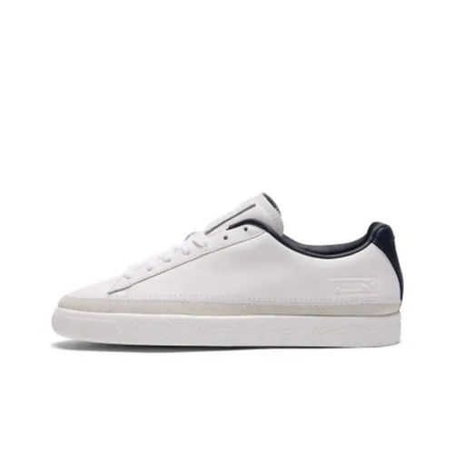 PUMA Basket Skateboard Shoes Unisex Low-Top White