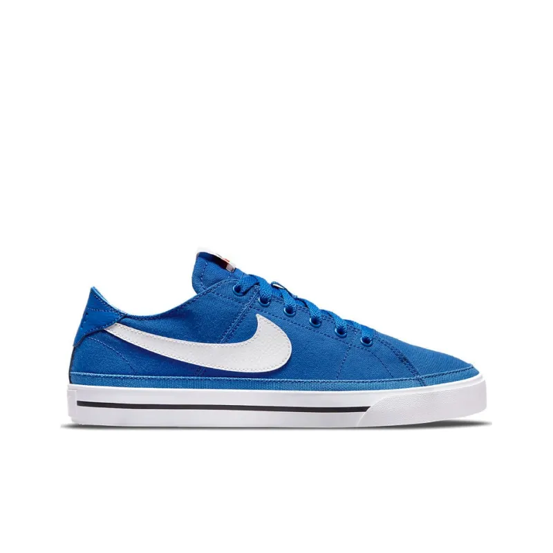 Nike Court Legacy Canvas Sneakers Blue White-1