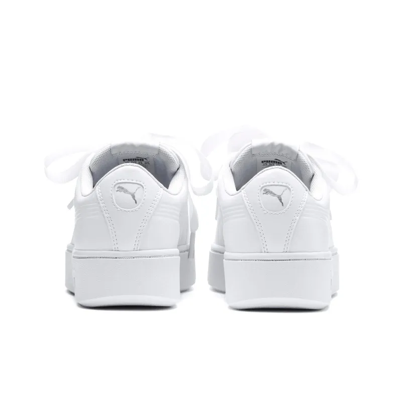 PUMA Vikky Stacked Ribbon Core White Board Shoes Women's-4