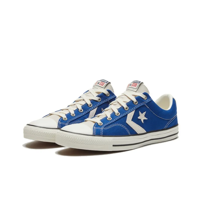 Converse Star Player Retro Casual Skateboarding Shoes Unisex Blue White-2