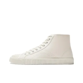 ZARA High-Top Skateboard Shoes Men's Gray White
