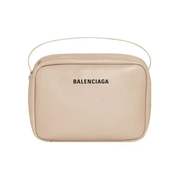 Balenciaga Everyday Grained Calfskin Camera Bags Crossbody Bag Shoulder Bag Women's Sand