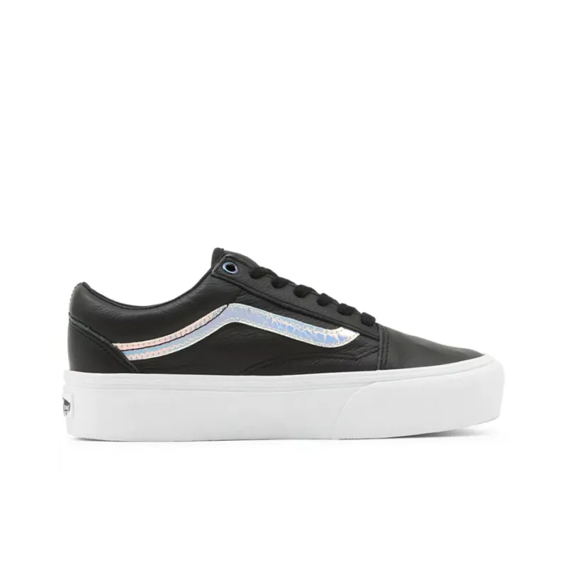 Vans Unisex Holo Sidestripe Old Skool Platform Sneakers Black/White-1