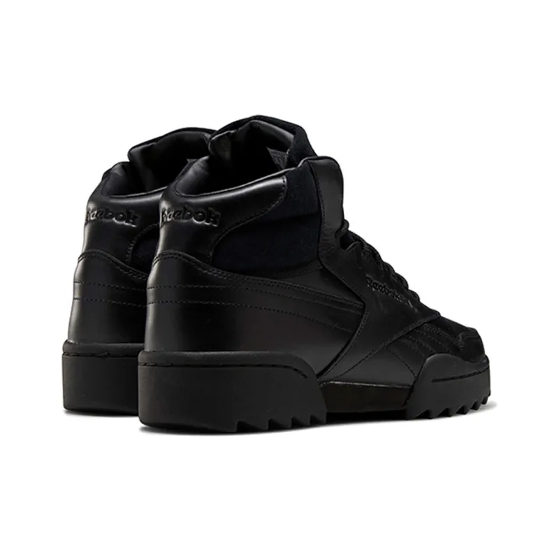 Reebok Exofit Hi Plus Ripple Leather 'Triple Black'-2