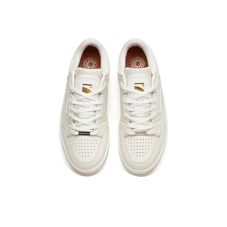 Anta Low-Top Skateboard Shoes Women's White Gray-2