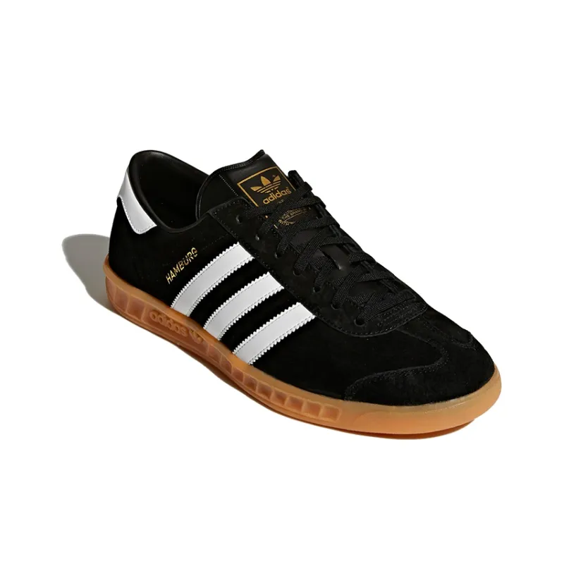 Adidas Originals Hamburg Shoes Black/White/Brown-2
