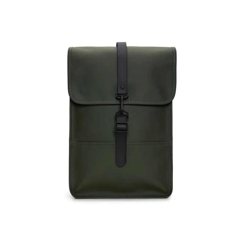 Rains Polyurethane And Polyester Blend Laptop Backpack Mini Unisex Black-15
