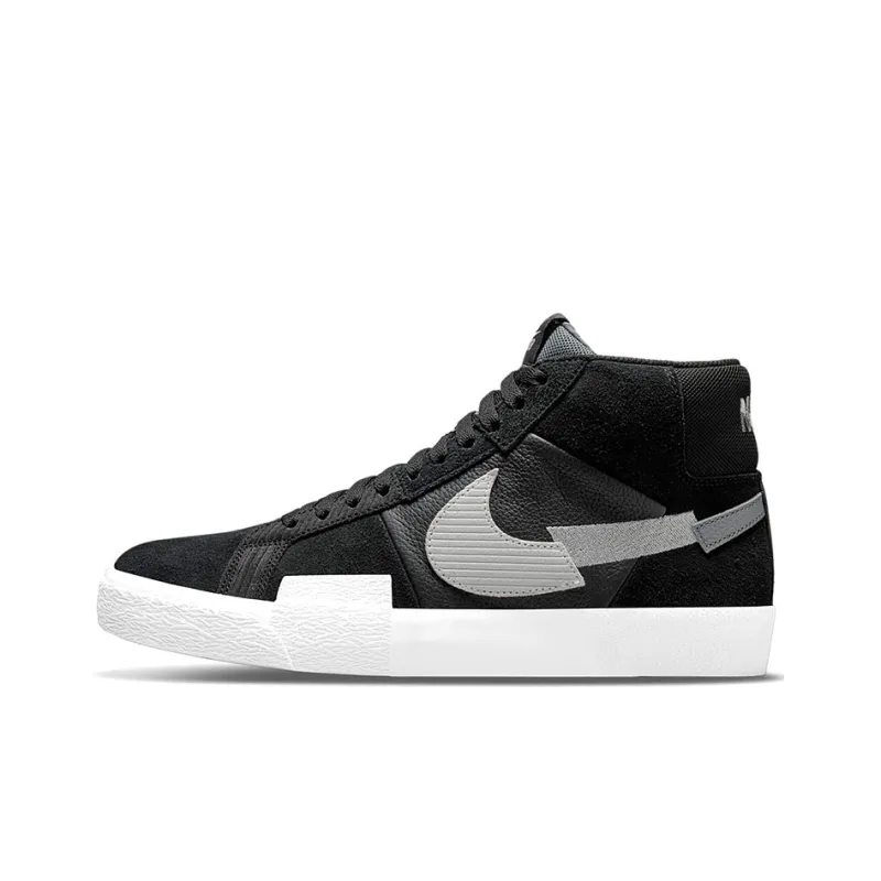 Nike Blazer Mid Mosaic Black Grey-0