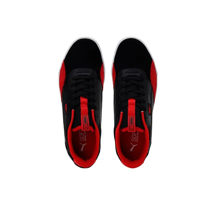 PUMA C-Skate Lightweight Low-Top Casual Skateboard Shoes Unisex Black Red White-2
