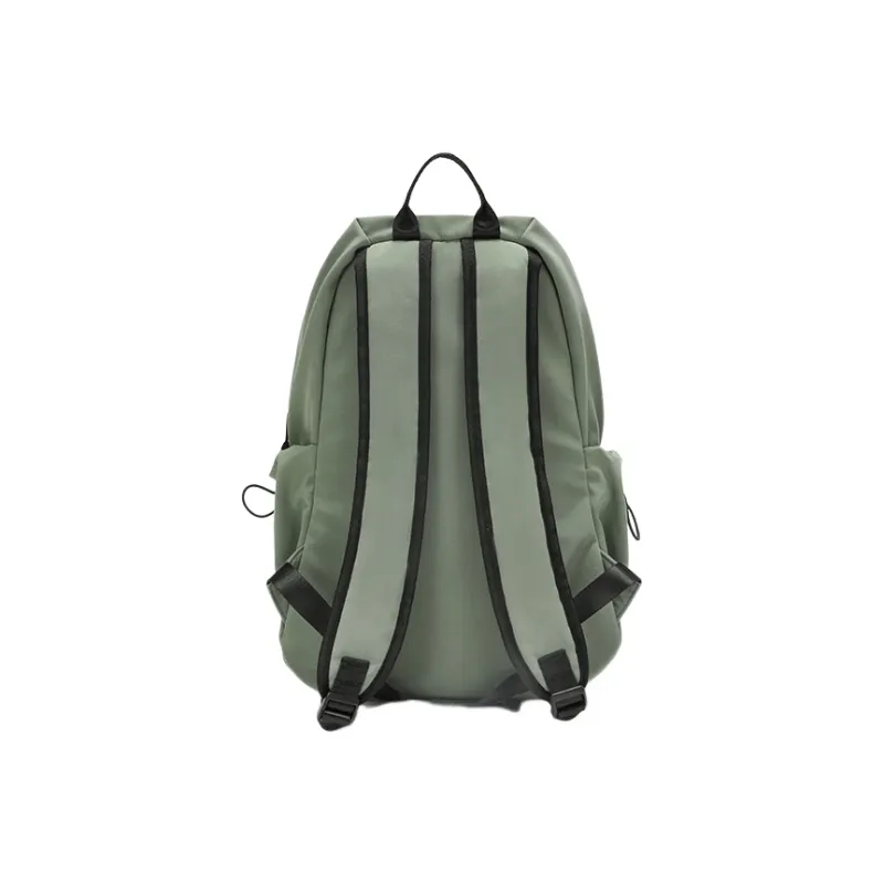 SEM/R Polyester Backpack Medium Size Unisex Ecru/Army Green/Black-8