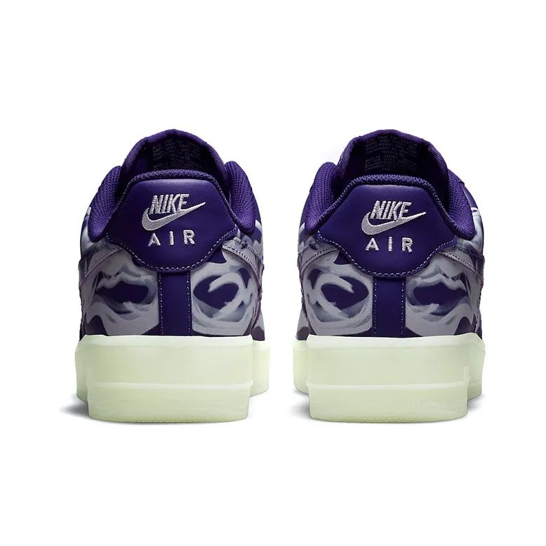 Nike Air Force 1 Low '07 Qs Purple Skeleton Halloween 2021-4