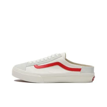 Vans Style 36 Low-Top Skateboard Shoes Unisex White Red Japan Version