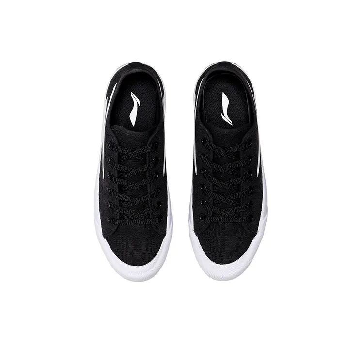 LINING Skateboard Shoes Women's Low-Top Black/White-3