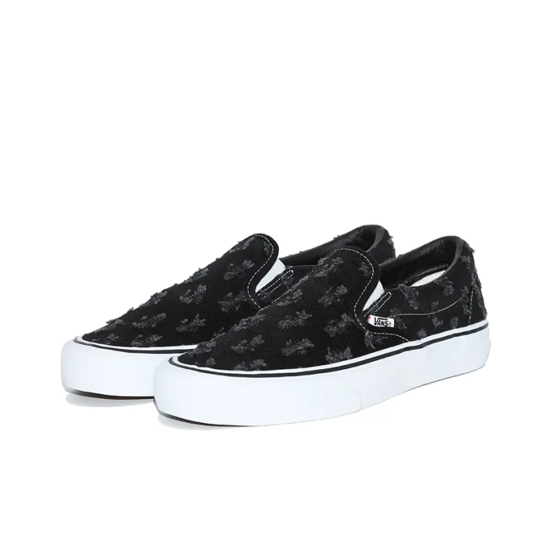 Vans Slip On Supreme Hole Punch Denim Black-2