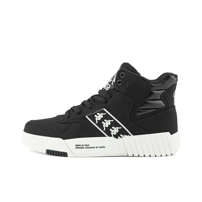 Kappa BANDA Skateboard Shoes Unisex High Top Black-0