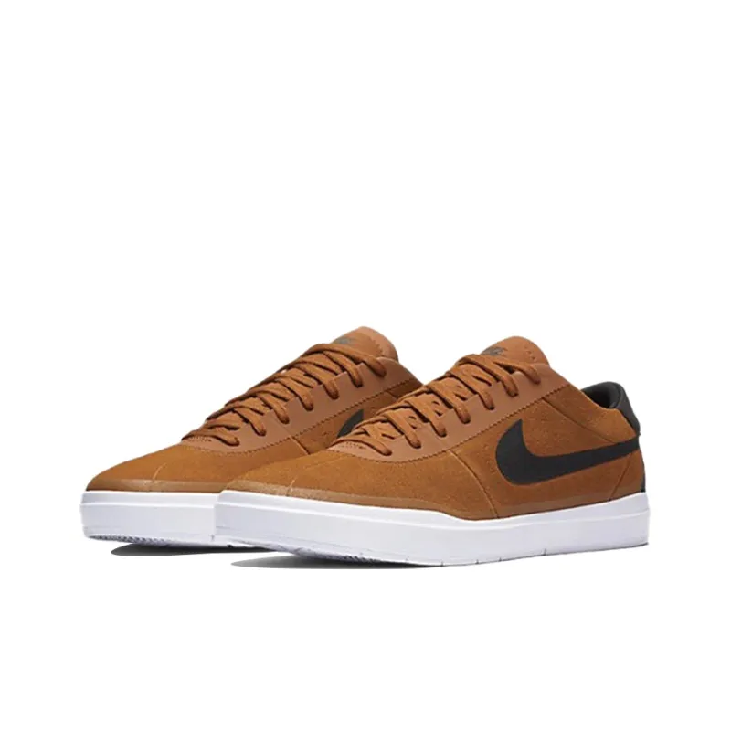Nike SB Bruin Hyperfeel Slip-Resistant Balanced Lightweight Low-Top Skateboard Shoes Men's Brown-2