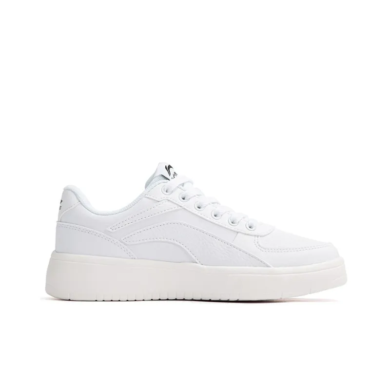 LiNing Anti Slip Wear Resistant Low Top Skateboard Shoes Women's White-1