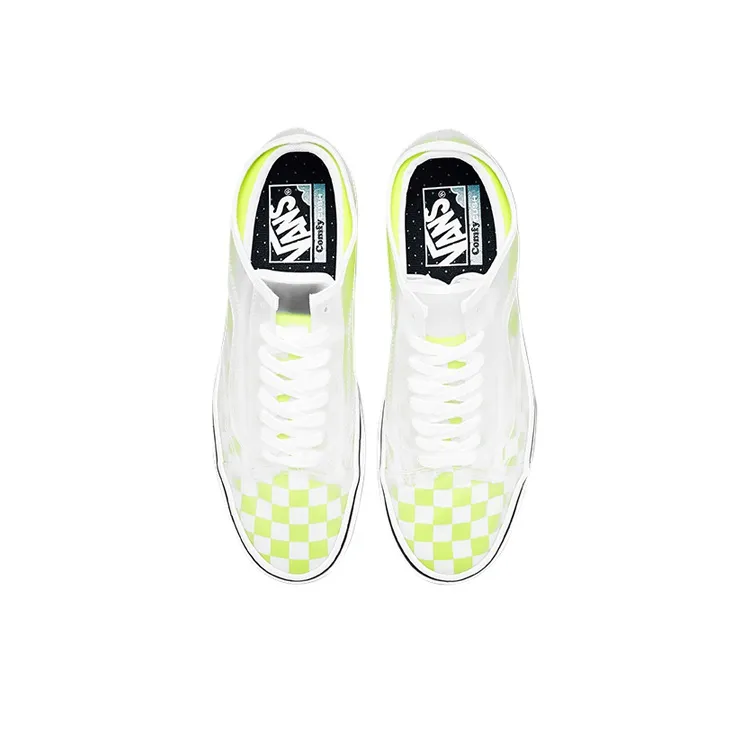 Vans ComfyCush Slip Skool Checkerboard Safety Yellow-2