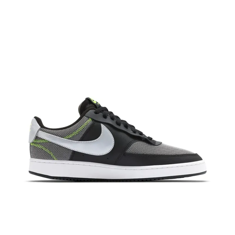 Nike Court Vision Low Premium 'Black Grey Green'-1