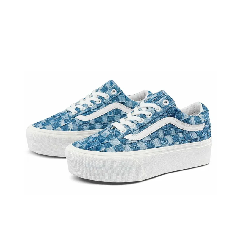 Vans Woven Old Skool Stackform Denim Multi Women's-1