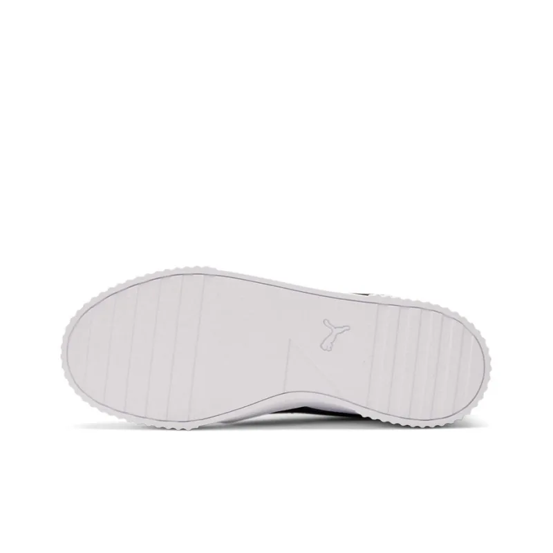 PUMA Carina Canvas Leisure Board Shoes White/Black Women's-4