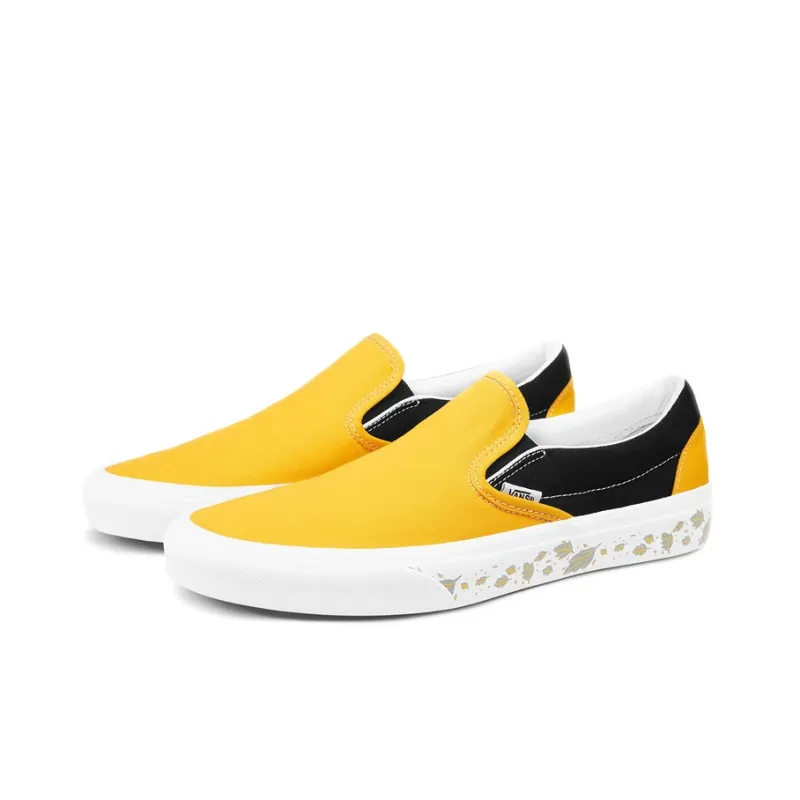 Vans Slip On Black Yellow Unisex 'Black Yellow'-2