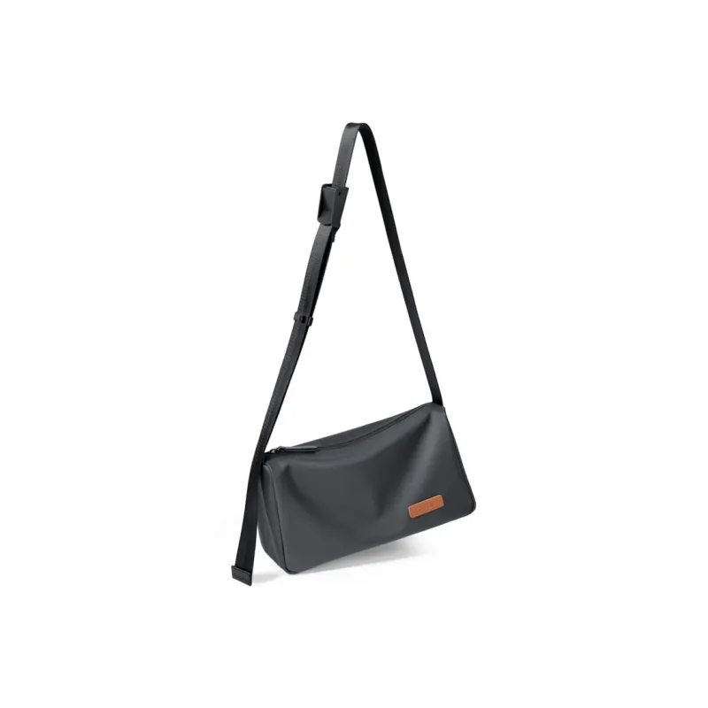 GOLF Fabric With Synthetic Leather Crossbody Bag Shoulder Bag Medium Size Men's Black/Gray-7