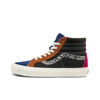 Vans Unisex Anaheim Factory Sk8 hi 38 Dx High Top Sneakers Black/Blue/Brown